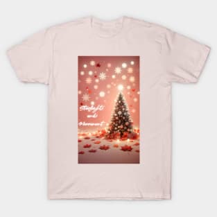 Starlight Merriment: Whimsical Christmas Tree Tee T-Shirt